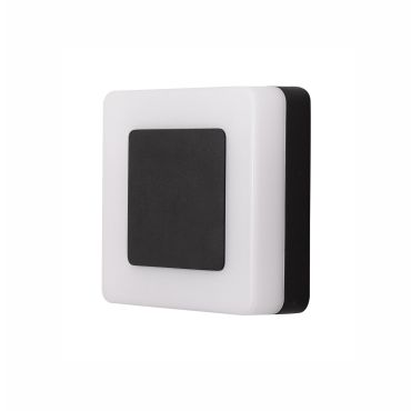 Nova Luce Tune - applique d'extérieur - 15 x 5,5 x 15 cm - 9W LED inclus - IP65 - noir et blanc