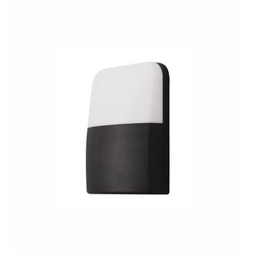 Nova Luce Droplet - applique murale d'extérieur - 13 x 4,5 x 16 cm - 6W LED inclus - IP65 - noir et blanc