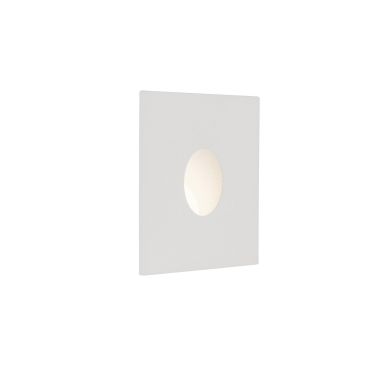 Nova Luce Passaggio - applique encastrée - 3,9 x 2,2 x 3,9 cm - 1W LED inclus - IP54 - blanc