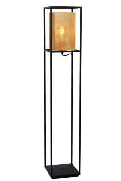 MODÈLE D’EXPOSITION - Lucide Sansa - Lampadaire - 22 x 22 x 120 cm - noir