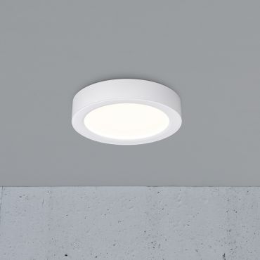 Nordlux Sóller 12 - lampe de plafond - Ø 12,9 x 2,5 cm - 7,5W dimmable LED inclus -  IP44 - blanc