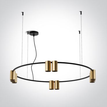 ONE Light Pendants - lampe suspendue - Ø 80 x 150 cm - laiton brossé