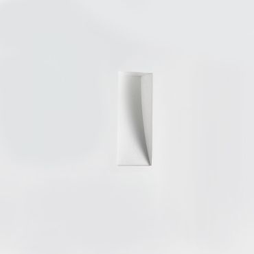 Nova Luce Cirocco - applique encastrée - 17 x 8 cm - crépi blanc