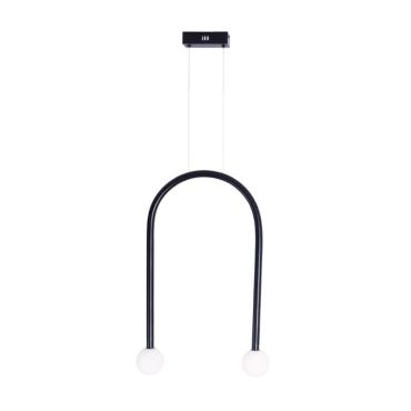 Maxlight Enigma - lampe suspendue - 40 x 180 cm - 2 x 2W LED inclus - noir