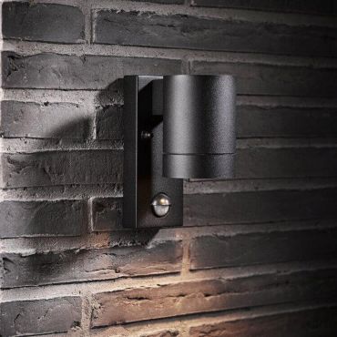 Nordlux Tin Maxi Sensor - applique murale extérieure avec détecteur de mouvement - 7,6 x 16 x 12,5 cm - IP54 - noir