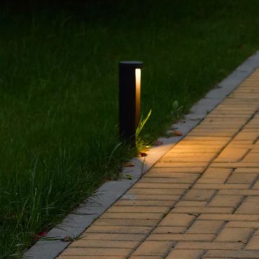 Lucide Combo - lampe de jardin - Ø 9 x 25 cm - 9W LED inclus - IP54 - noir
