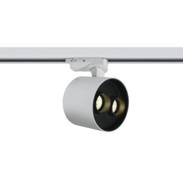 ONE Light Dark Light Tubes - spot sur rail - système de rail triphasé - Ø 9 x 7,3 cm - 12W LED inclus - blanc