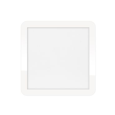 ETH Anne Square - plafonnier - 30 x 2,7 x 30 cm - 3 niveaux de gradation - 18W LED inclus - IP44 - blanc