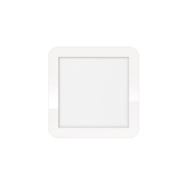 ETH Anne Square - plafonnier - 22,5 x 2,7 x 22,5 cm - LED dimmable 3 niveaux - LED 12W inclus - IP44 - blanc