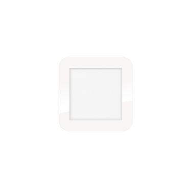 ETH Anne Square - plafonnier - 17 x 2,7 x 17 cm - 3 niveaux de gradation - 10W LED inclus - IP44 - blanc