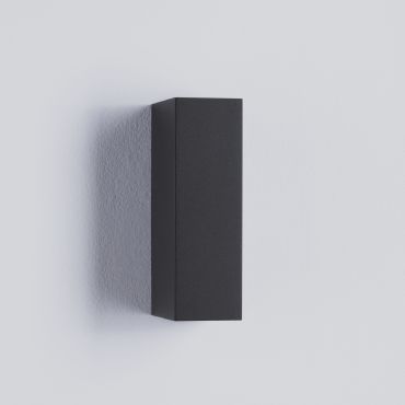 Nova Luce Orion - applique murale extérieure - 8 x 16 x 4,5 cm -  4W LED inclus - IP54 - anthracite foncé