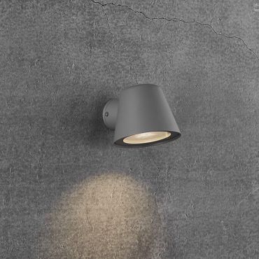Nordlux Aleria - applique d'extérieur - 14,7 x 11,5 x 11,3 cm - IP44 - gris