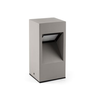 Faro Cast - lampe de jardin - 15 x 13 x 30 cm - 10W LED inclus - IP65 - gris foncé