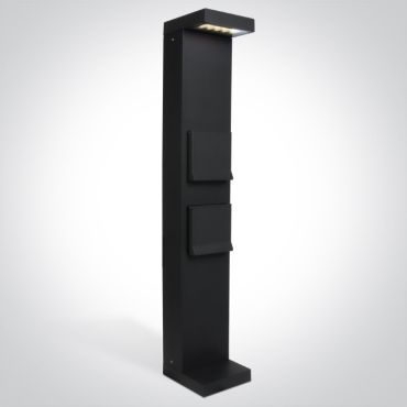 ONE Light - lampe de jardin avec douille - 70 cm - 8W LED inclus - IP65 - anthracite - couleur de lumière blanche