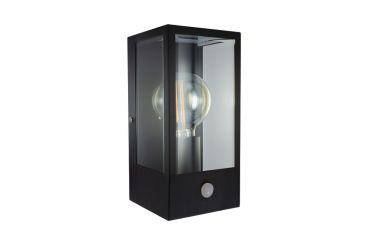 Integral LED Prato - applique murale extérieure avec détecteur de mouvement - 11,5 x 11,3 x 23,7 cm - IP44 - noir