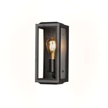 Konstsmide Carpi Mini – applique murale extérieure – 12,5 x 15 x 30 cm – IP44 – noir