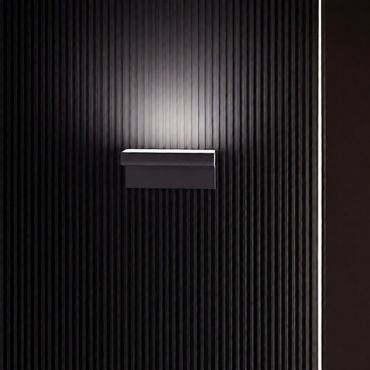 Nova Luce Lita - applique murale extérieure - 20 x 9 x 12 cm - 6W LED inclus - IP65 - ciment