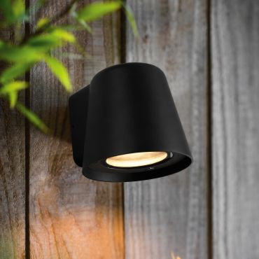 VK Lighting Teichos - applique d'extérieur - 10 x 11 x 9 cm - IP54 - noir