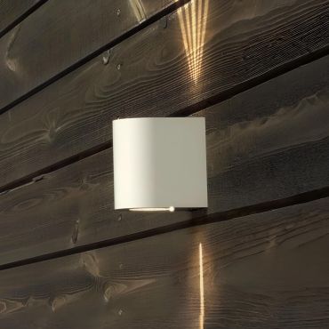 Nordlux Canto 2 - applique murale extérieure - 8,7 x 10,4 cm - 2 x 6W LED inclus - IP44 - blanc