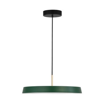 Nova Luce Vetro - lampe suspendue - Ø 50 x 130 cm - 37W LED inclus - vert mat