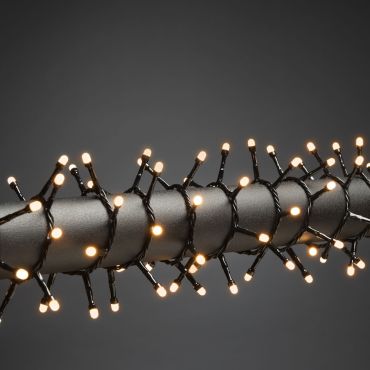 Konstsmide Lumières de Noël - Guirlande lumineuse à LED - 8,78 m - 400 x 0,015W inclus - IP44 - 2100K - noir