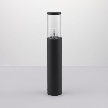 Nova Luce Zosia - lampe de jardin - Ø 9 x 50 cm - IP65 - gris foncé