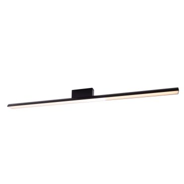 Maxlight Tampa - plafonnier - 120 x 6 x 8,3 cm - 36W LED inclus - IP44 - noir