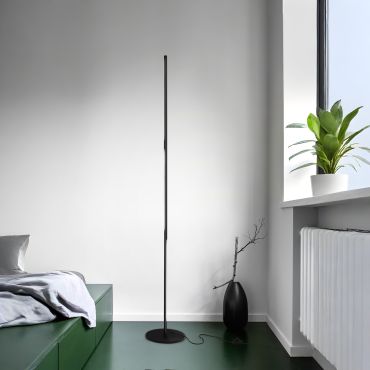 MODÈLE D’EXPOSITION - Nova Luce Handy - lampadaire - 171 cm - 25W LED inclus - noir sable