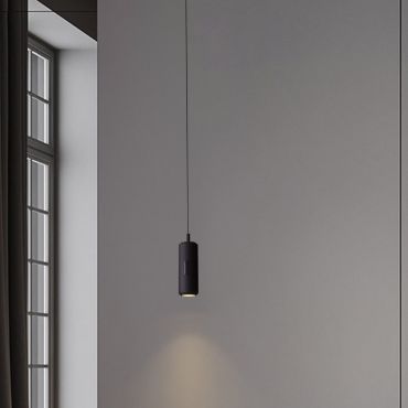 Nova Luce Holm - lampe suspendue - Ø 13 x 300 cm - 12W dimmable LED inclus - noir