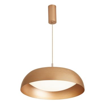 VK Lighting Enya - lampe suspendue - Ø 50 x 150 cm - 40W dimmable LED inclus - or