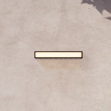 Nova Luce Inga - applique murale extérieure - 45 x 6,5 x 7,3 cm - 31W LED inclus - IP65 - anthracite foncé