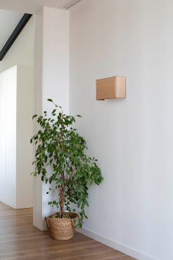Faro Otton vertical - applique - 10,5 x 20 x 37,5 cm - jute