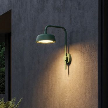 VK Lighting Jade - applique murale d'extérieur - Ø 18 x 30,6 cm - 12W LED inclus - IP65 - vert