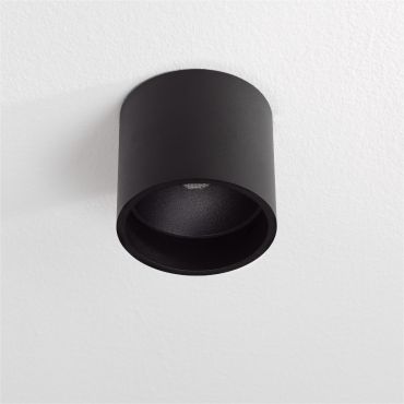 Artdelight Ormond - plafonnier - Ø 11 x 10 cm - 7W LED dimmable inclus - IP54 - noir