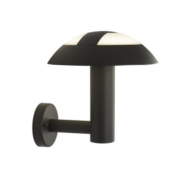 Searchlight Mushroom - Applique d'extérieur - 17 x 30 cm - 15W LED inclus - IP44 - gris foncé