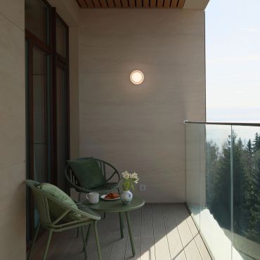 Nova Luce Pollux - applique murale d'extérieur - Ø 13,4 x 8,6 cm - LED 8W dimmable incluse - IP65 - blanc sable