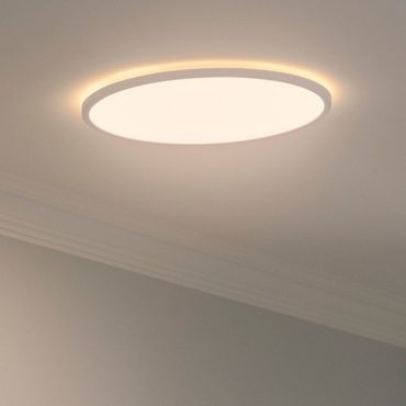 Nordlux Oja - plafonnier - Ø 42,4 x 2,3 cm - 24W LED inclus (3000K/4000K) - IP54 - blanc