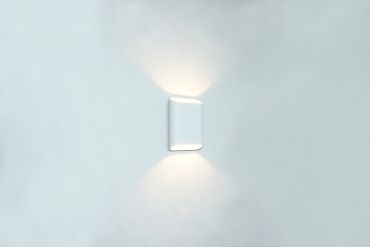 Artdelight Diaz Small - applique murale - 4 x 10 x 15 cm - 2 x 3W LED inclus - IP54 - blanc