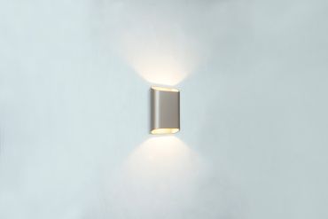 Artdelight Diaz Small - applique murale - 4 x 10 x 15 cm - 2 x 3W LED inclus - IP54 - champagne
