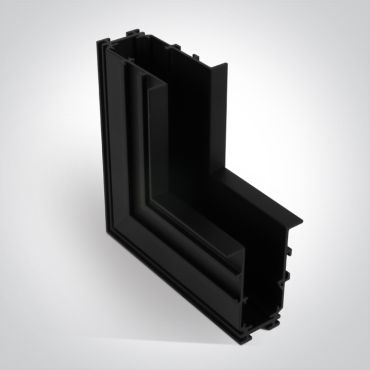 Profils encastrés magnétiques ONE Light MIDI - angle d'encastrement mur à mur pour 42001RB &amp; 42002RB - noir