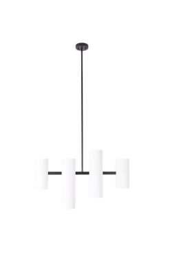 Maxlight Laxer - lampe suspendue - 80 x 145 cm - noir et blanc
