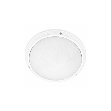 Artdelight Ivela - plafonnier de salle de bains - Ø 27 x 9,1 cm - IP65 - blanc