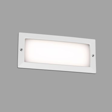 Faro Stripe - applique encastrée - 23,3 x 7,7 x 10 cm - 5W LED inclus - IP54 - blanc givré