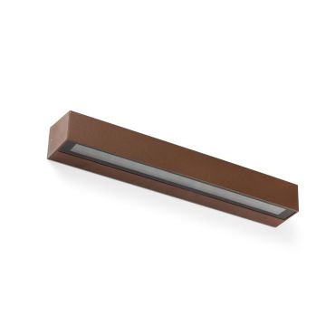 Faro Doro - applique murale - 50 x 7,5 x 5,8 cm - 28W LED inclus - IP65 - brun