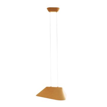 Maxlight Carbon - lampe suspendue - 55 x 50 x 220 cm - 8W LED inclus - jaune et gris