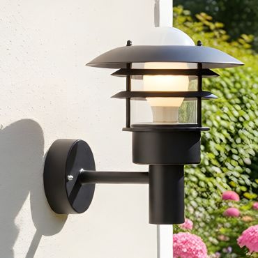 Nordlux Lønstrup - applique d'extérieur - 22 x 26,5 cm - IP44 - noir