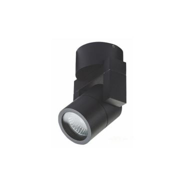 Artdelight Single - applique murale - 10 x 9 x 7,2 cm - IP54 - noir