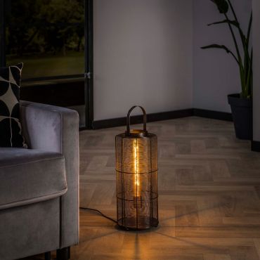 MODÈLE D’EXPOSITION - Vico Reach - lampadaire - Ø 20 x 43 cm - nickel noir