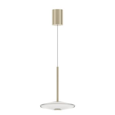 VK Lighting Sora - lampe suspendue - Ø 20 x 336 cm - 10W dimmable LED inclus - blanc