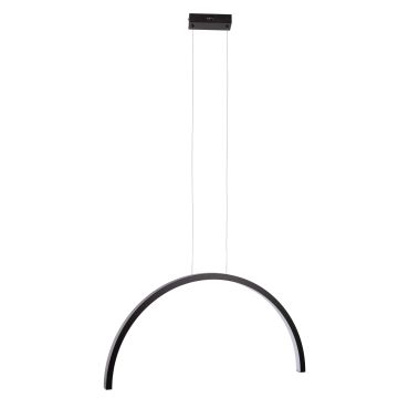 Maxlight Trio Arc - lampe suspendue - 80 x 180 cm - 21W LED inclus - noir